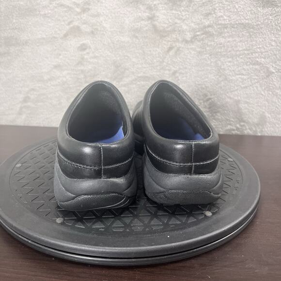 Merrell Women Sz US 6.5 Ortholite Jungle Primo Black Leather Slip-on Mules Shoes - Picture 4 of 10